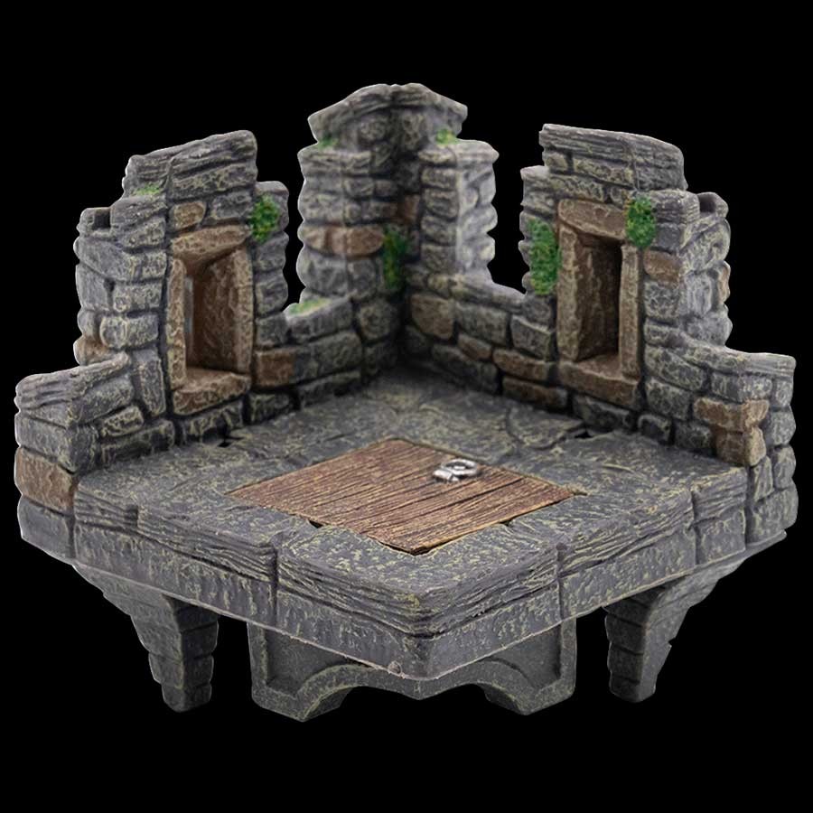 Corner Battlement w/ Trapdoor