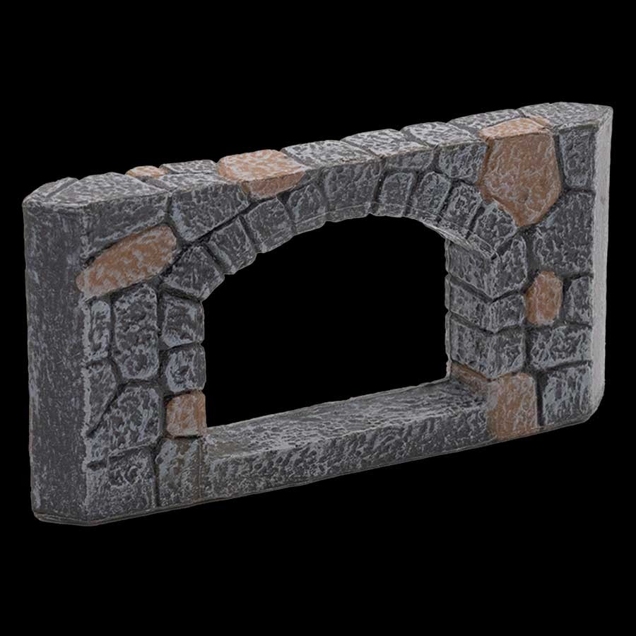 Fieldstone Arch Transition Wall