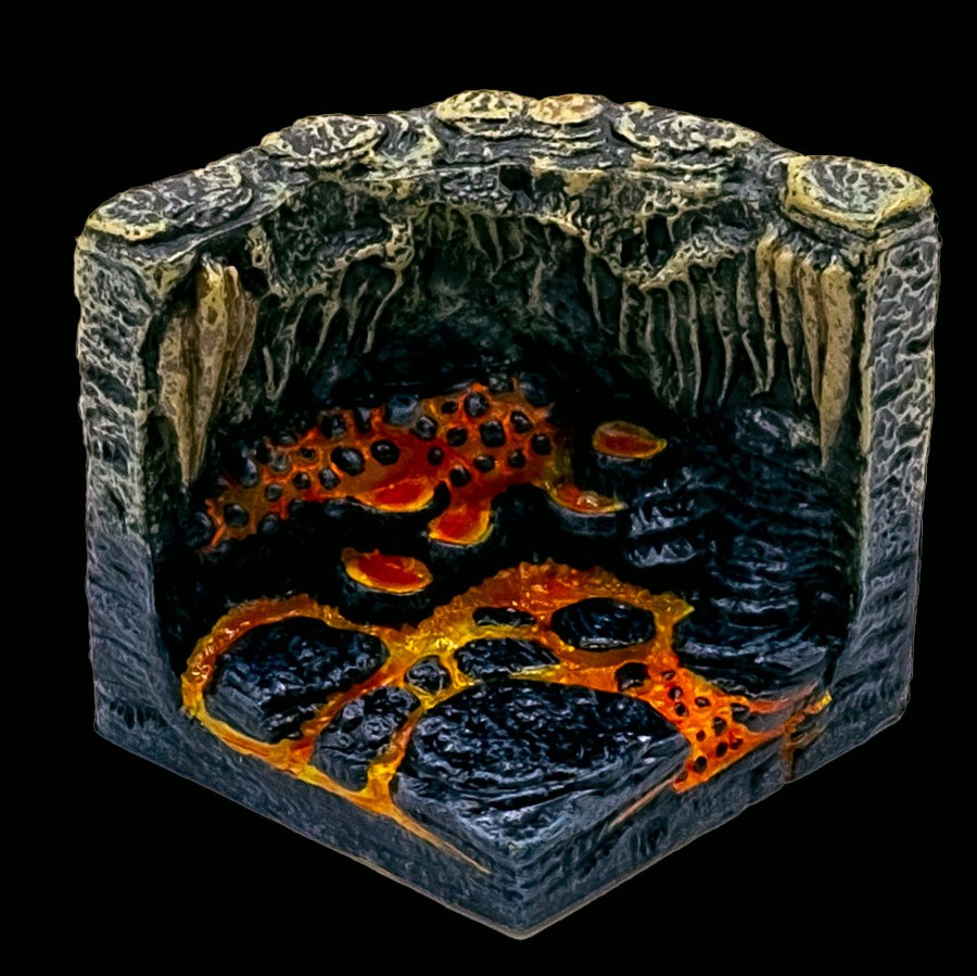 Yellow Fungus Cavern Corner - Lava