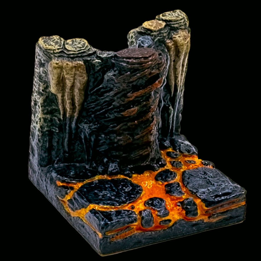 Copper Vein Cavern Wall - Lava