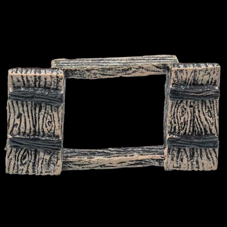 Open Rustic Shutters - Window Insert