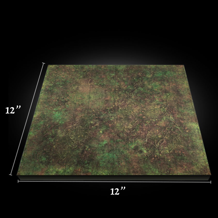 12x12 Forest Patchy Ground (w/grid)