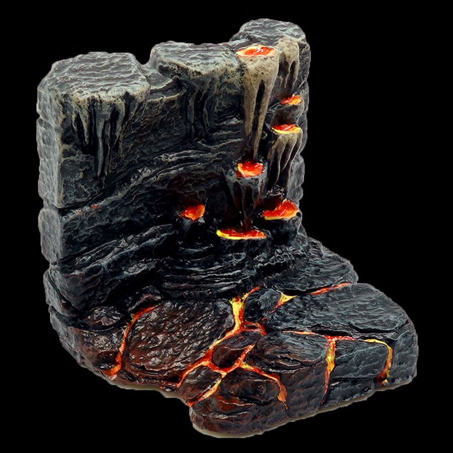 Cavern Bank to Wall - Left - Lava
