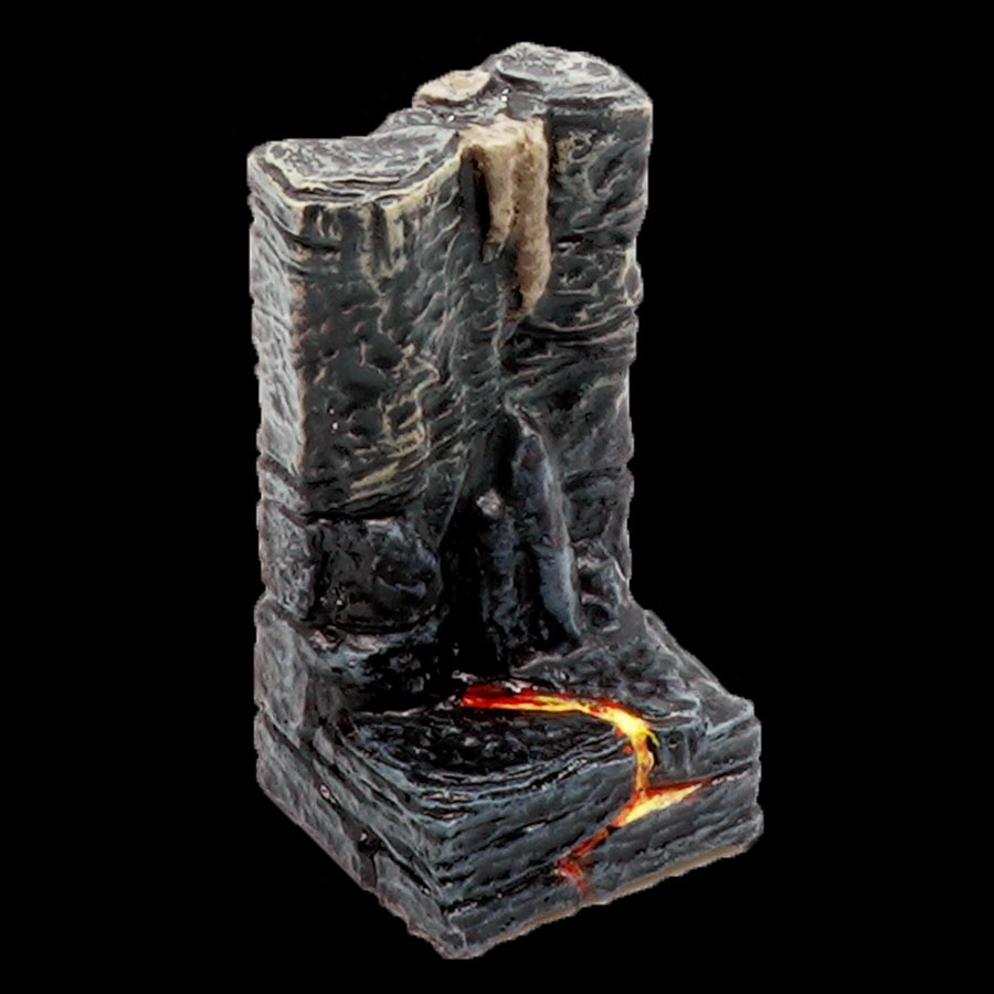 1x1 Straight Cavern Wall - Lava