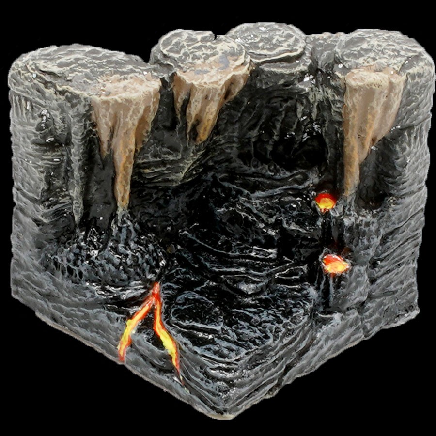 Diagonal Cavern Wall - Lava