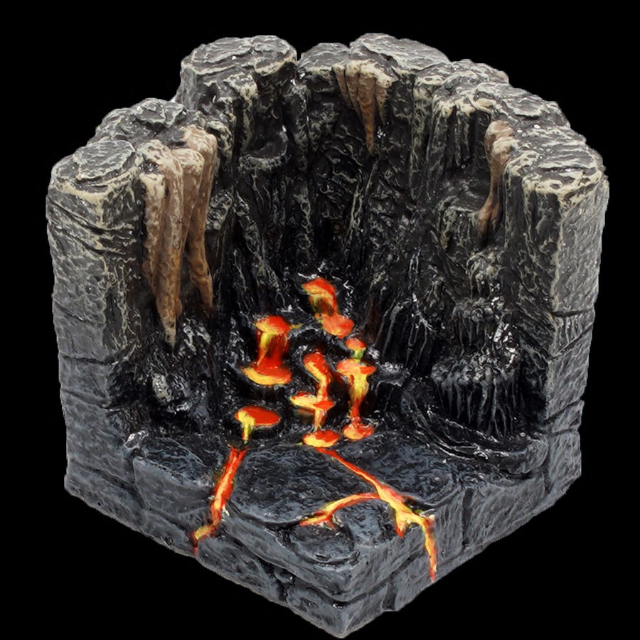 Cascading Pool Cavern Corner - Lava