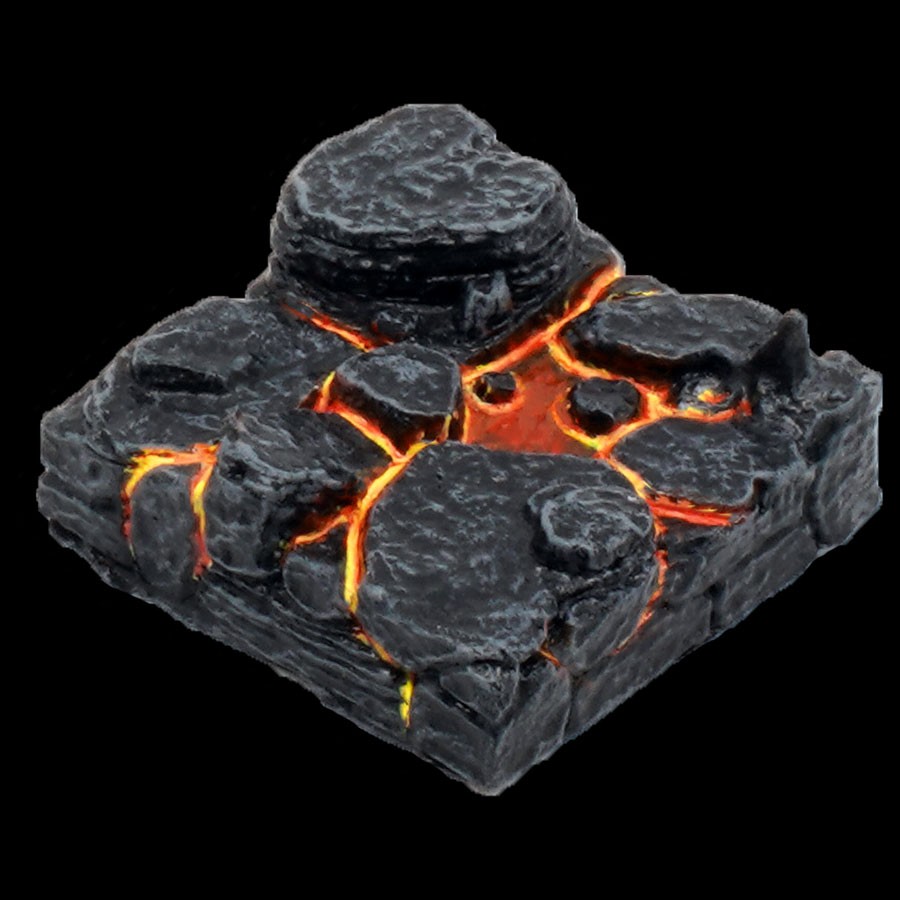 2x2 Stagnant Puddle Floor - Lava