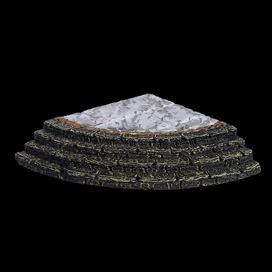 Dais Large Outside Curve - Marble