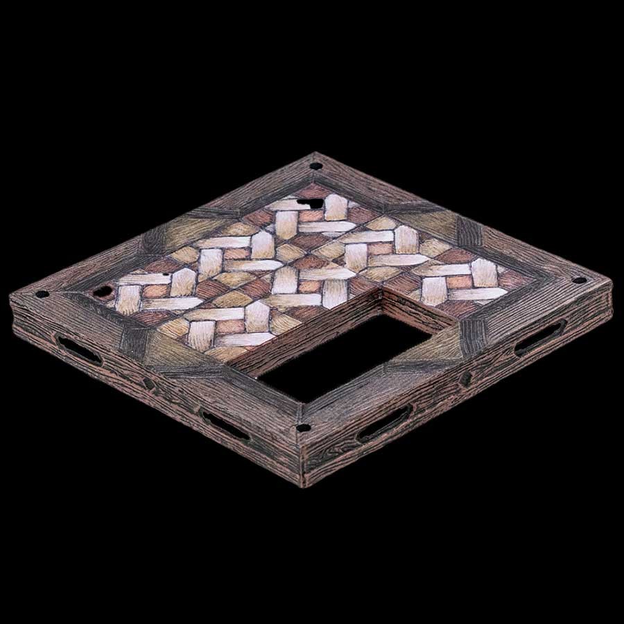 4x4 Parquet Wood Floor