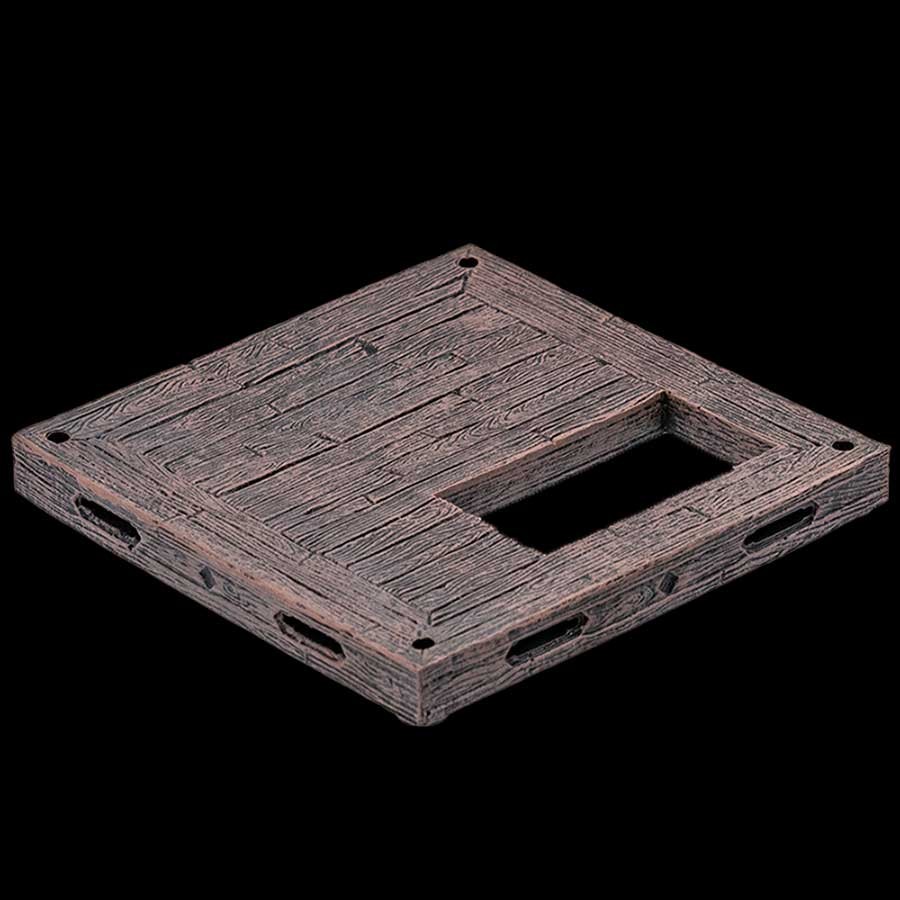 4x4 Rustic Wood Floor