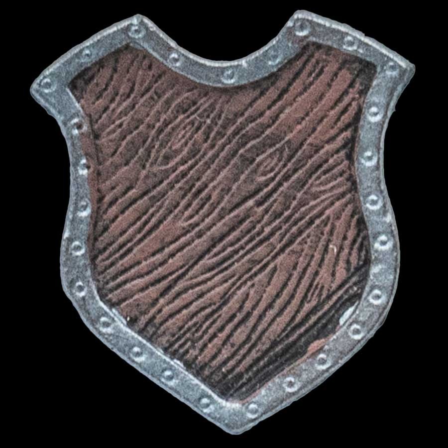 Hanging Wood Shield - Biscuit Insert