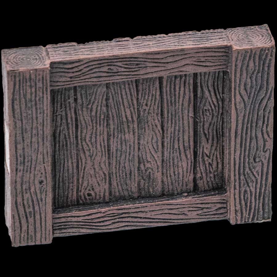Freestanding 2-in. Straight Wood Wall