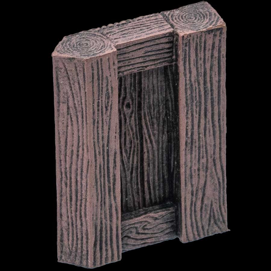 Freestanding 1-in. Pointed End Wood Wall