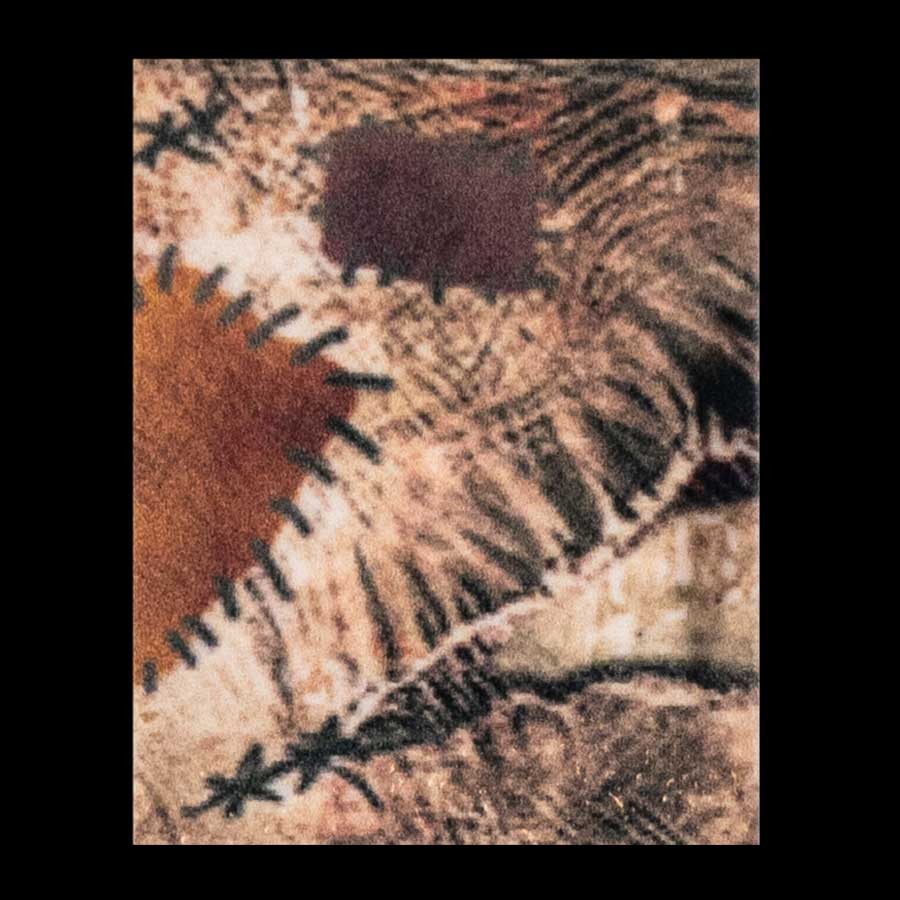 Narrow Stitched Leather Window Pane