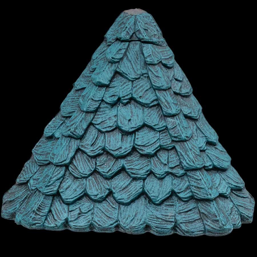 Diagonal Hip Roof - Green