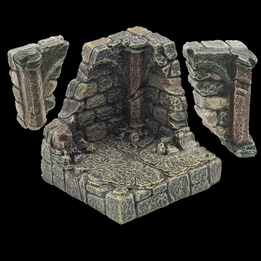 Ruined Vaulted Corner + (2 removable parts)