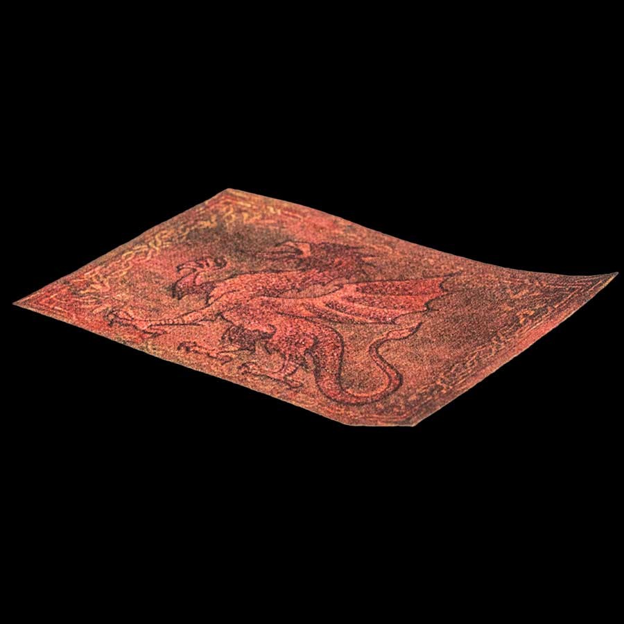 Red Gryphon Rug