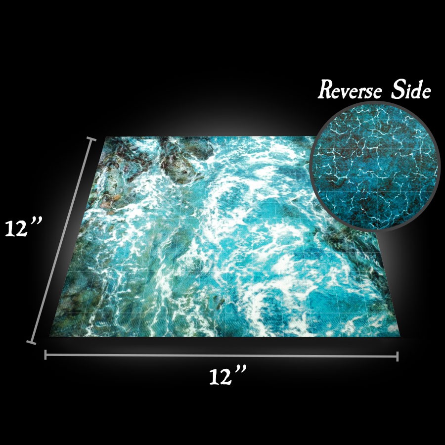 12x12 Raging River Straight / Mountain Lake (w/grid)