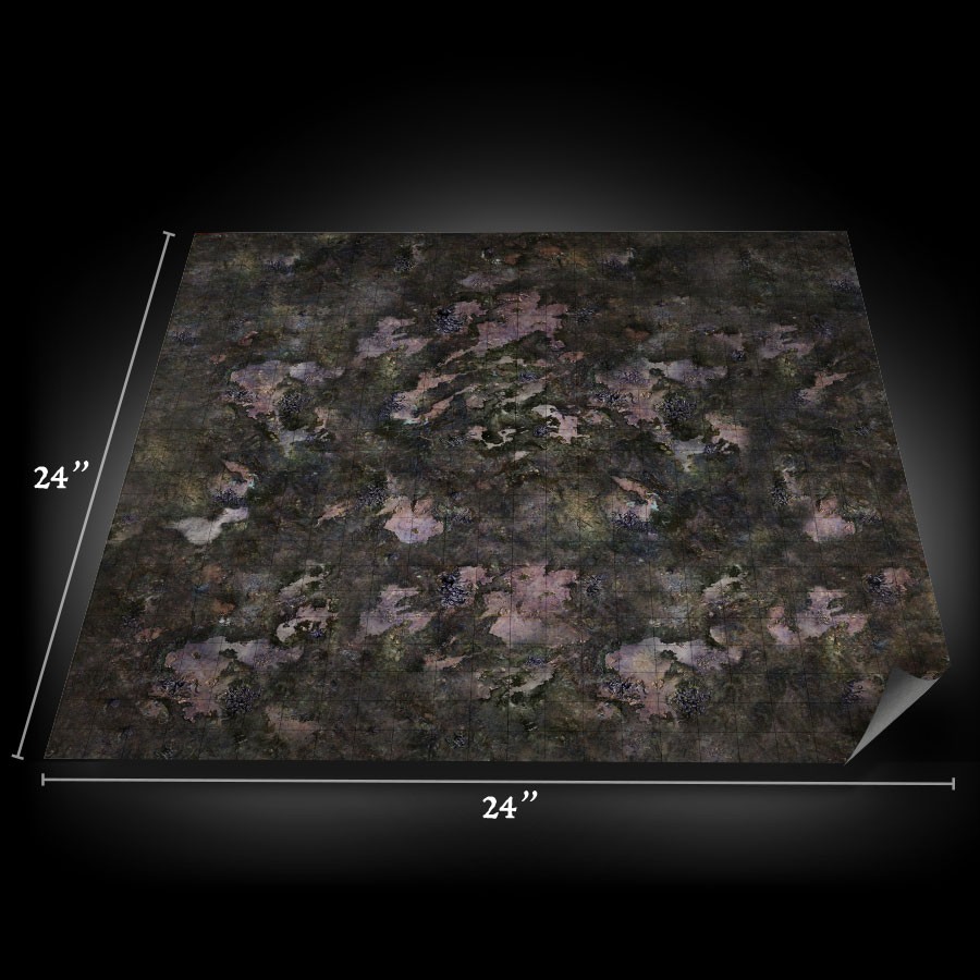 24in. x 24in. Dismal Quagmire Texture Mat (w/grid)