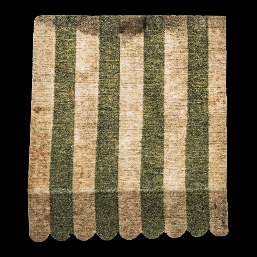 Market Stall Canvas - Green & White Stripes
