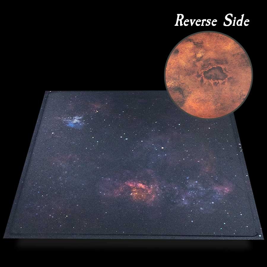 12x12 Starfield / Scarred Planet