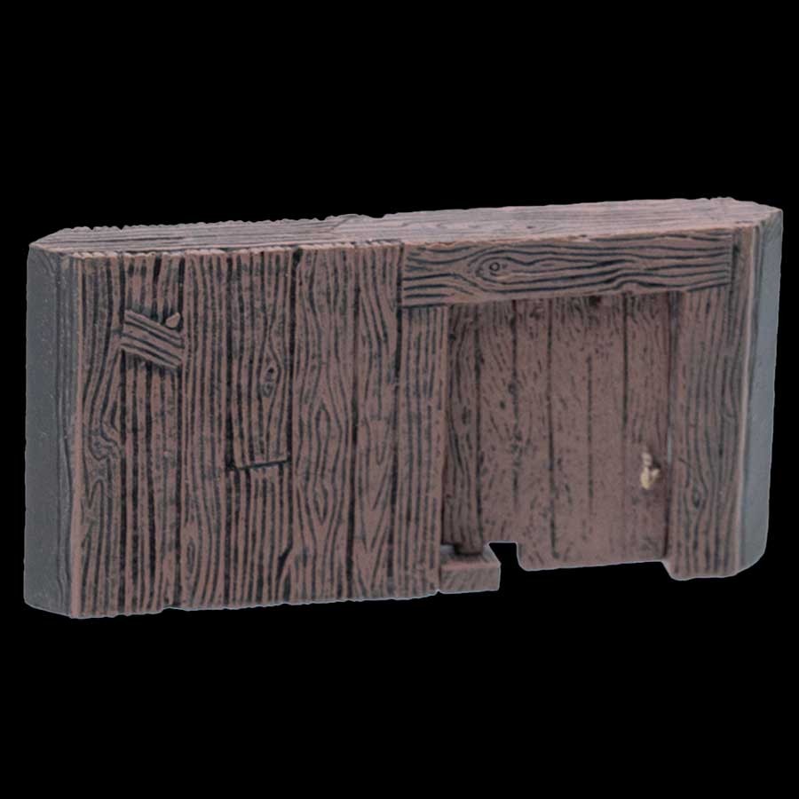 Rustic Wood Offset Door Wall - Rustic Wood Door