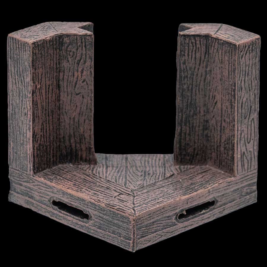 Rustic Wood Diagonal Wall